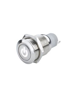 Oracle Pre-Wired Power Symbol On/Off Flush Mount LED Switch - White - 2009-001