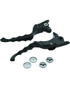 Kuryakyn Zombie Lever Set 17-Up Touring Gloss Black - 1983