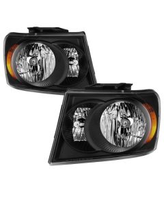 xTune 07-09 Dodge Durango OEM Style Headlights - Black (HD-JH-DDU07-AM-BK) - 9042577