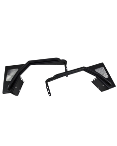 Fishbone Offroad 97-06 Jeep Wrangler TJ Steel Tube Fenders Front 3In Flare - Blk Textured Powdercoat - FB23029F