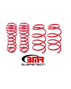 BMR 05-14 S197 Mustang GT Drag Version Lowering Springs (Set Of 4) - Red - SP068R