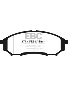 EBC 05-07 Ford F250 (inc Super Duty) 5.4 (2WD) Ultimax2 Rear Brake Pads - UD1068
