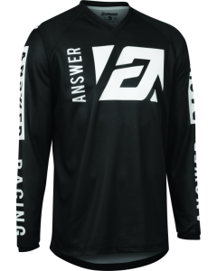Answer Syncron Merge Jersey Black/White Youth - XS - 446719