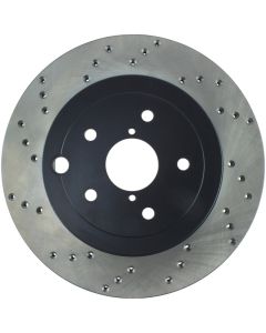 StopTech Sport Cross Drilled Brake Rotor Rear Right Subaru STI Rear Right 2008-2021- STOP-128.47030R