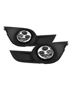 Spyder Nissan Altima 2013-2015 Sedan Daytime DRL LED Running Fog Lights w/Switch Clear FL-DRL-NA13-C - 9031649