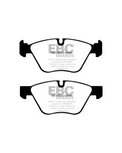 EBC 08-10 BMW 128 3.0 Greenstuff Front Brake Pads - DP21600