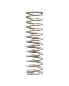 QA1 2-1/2in ID High Travel Spring - 16in Length x 100lbs/in - Silver Powder Coated - 16HT100