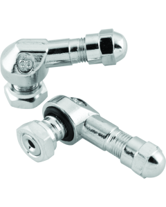 BikeMaster Valve Stem 2/Piece Pack Chrome - 151789