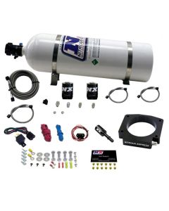 Nitrous Express 15-17 Ford Mustang GT350 5.2L Nitrous Plate Kit w/15lb Bottle - 20953-15
