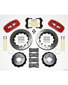 Wilwood AERO6 Front Hat Kit 14.25 Drilled Red 2006-10 Magnum/Challngr/Chrgr/300C - 140-11764-DR