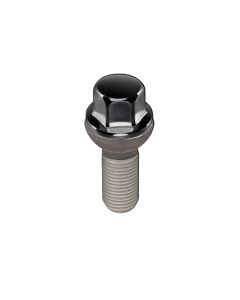 McGard Hex Lug Bolt (Radius Seat) M14X1.5 / 17mm Hex / 35.4mm Shank Length (Box of 50) - Black - 69832BK