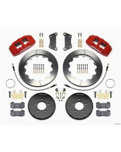 Wilwood Dynapro 6 Front Hat Kit 12.88in Red 2005-Up Mazda 3 w/ Lines - 140-13581-R