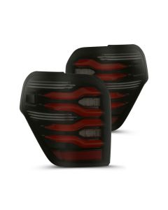 AlphaRex 10-21 Toyota 4Runner LUXX LED Taillights Blk/Red w/Activ Light/Seq Signal - 690050