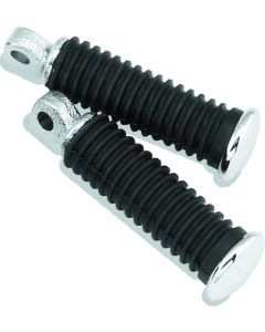 Bikers Choice Chrome Cap Rider Pegs Male Mount Style Replaces H-D 49117-77T - 490358