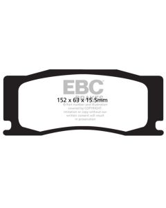 EBC 08-09 Jaguar XKR 4.2 Supercharged (Portfolio) Yellowstuff Front Brake Pads - DP42111R