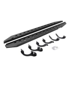 Go Rhino 14-22 Toyota 4Runner (No Ltd/Nghtshd) RB20 Slim Running Boards Kit (w/Brackets) - Tex. Blk - 69442568SPC