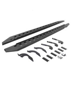 Go Rhino 05-22 Toyota Tacoma DC 4DR RB20 Slim Running Boards Kit (Incl. Brackets) - Tex. Blk - 69442987SPC