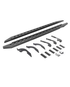 Go Rhino 05-22 Toyota Tacoma DC 4DR RB20 Slim Running Boards Kit (Incl. Brackets) - Bedliner Coating - 69442987ST