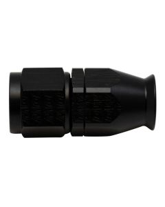 DeatschWerks 8AN Female Swivel Straight Hose End PTFE (Incl 1 Olive Insert) - Anodized Matte Black - 6-02-0854-B