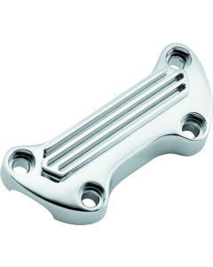 Bikers Choice 74-Up Chrome Finned Handlebar Clamp - 489999
