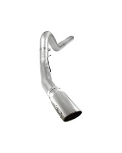 aFe Atlas 5in DPF-Back Aluminized Steel Exh Sys, Ford Diesel Trucks 08-10 V8-6.4L (td) Polished tip - 49-03054-P