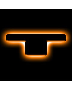 ORACLE Lighting Universal Illuminated LED Letter Badges - Matte Blk Surface Finish - T - 3141-T-005
