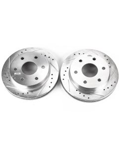 Power Stop 99-00 Cadillac Escalade Front Evolution Drilled & Slotted Rotors - Pair - AR8609XPR