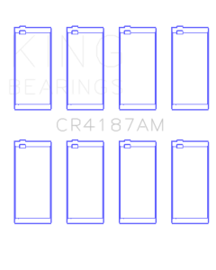 King Engine Bearings Toyota 2LT/3L AM-Series 4 Pairs Connecting Rod Bearing Set - CR4187AM0.25