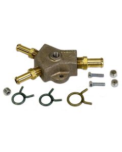 Moroso Universal Fuel Block Kit - 1/2in Hose Inlet w/Two 3/8in Hose Outlets - 65160