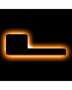 ORACLE Lighting Universal Illuminated LED Letter Badges - Matte Blk Surface Finish - L - 3141-L-005