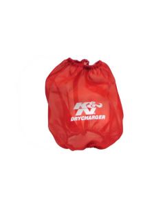 K&N Round Tapered Drycharger Air Filter Wrap Red 7.5in Base ID x 5in Top ID x 7.5in H - RF-1041DR