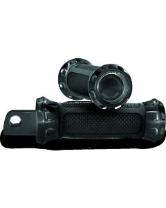Performance Machine Footpegs Overdrive - Black Ano - 0035-1158-B