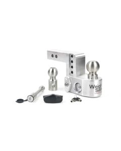 Weigh Safe 4in Drop Hitch w/Built-in Scale & 2in Shank (10K/12.5K GTWR) w/WS05 - Aluminum - WS4-2-KA