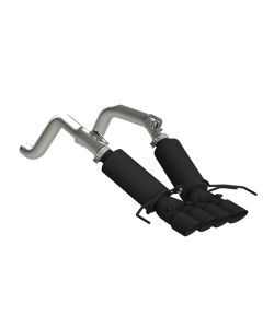 MBRP Black Coated 3" Axle Back Dual Rear w/ Quad Tips Black Series Chevrolet Corvette 2014-2019- MBR - S7030BLK
