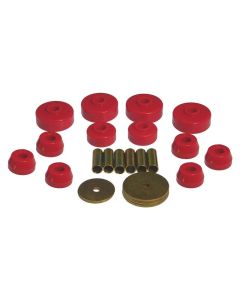 Prothane 79-88 Toyota Truck 4wd Body Mount Kit - Red - 18-101