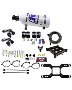 Nitrous Express 4150 Dual Stage Billet Crossbar Nitrous Kit (50-300 & 100-500HP) w/5lb Bottle - 66042-05