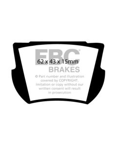 EBC 66-74 Lotus Elan 1.6 Ultimax2 Rear Brake Pads - UD065