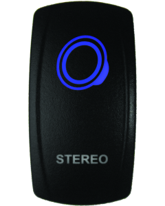 DragonFire Racing Lighted Switch Stereo On/Off Blue - 522622