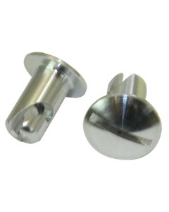 Moroso Quick Fastener - Oval Head - 5/16in x .400in - Aluminum - 10 Pack - 71329