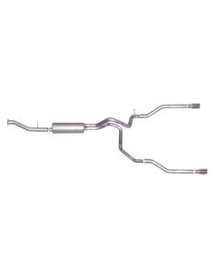 Gibson 02-05 Chevrolet Avalanche 1500 Base 5.3L 2.25in Cat-Back Dual Split Exhaust - Aluminized - 5561