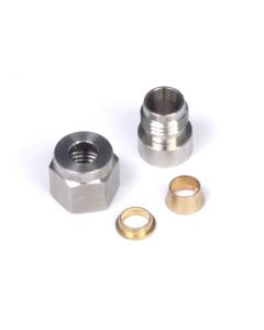 Haltech 1/4in Stainless Steel Weld-On Kit w/Nut & Ferrule - HT-010812