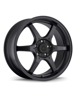 Konig Backbone 17x7.5 5x100 ET45 Matte Black Milling Logo on Spoke - BC7S510455