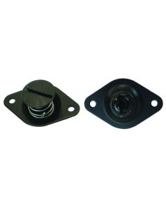 Moroso Quick Fastener - Self Ejecting - 7/16in x .550in - Aluminum - Black - 10 Pack - 71379