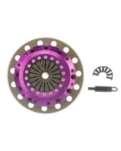 Exedy 96-16 Ford Mustang V8 4.6L/5.0L Hyper Twin Cerametallic Clutch Sprung Disc Push Type Cover - ET03XD