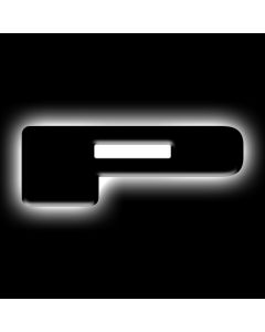 ORACLE Lighting Universal Illuminated LED Letter Badges - Matte Blk Surface Finish - P - 3141-P-001