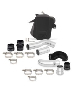 Mishimoto 11-16 Ford 6.7L Powerstroke Air-To-Water Intercooler Kit - Wrinkle Black w/ Polished Pipes - MMINT-F2D-11KBKP