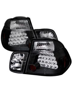 Spyder BMW E46 3-Series 99-01 4Dr LED Tail Lights Black ALT-YD-BE4699-4D-LED-BK - SPYD-5000736