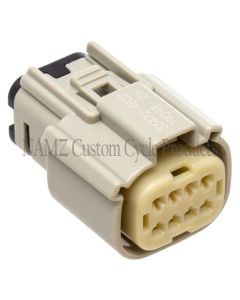 NAMZ 07-23 XL/FX/Road King Main Harness Molex MX-150 8-Pos Female Connector - Gray (HD 72469-07GY) - NM-33472-0802