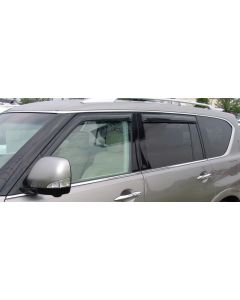 AVS 11-13 Infiniti QX56 Ventvisor Outside Mount Window Deflectors 4pc - Smoke - 94437