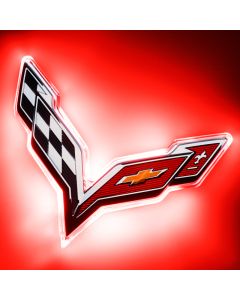 Oracle Corvette C7 Rear Illuminated Emblem - Red - 3633-003